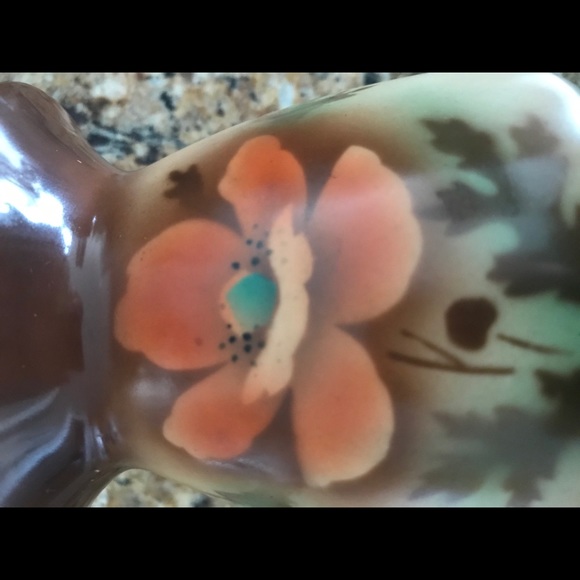 ANTIQUE/VINTAGE HAND PAINTED CZECHOSLOWSKIA VASE - Picture 2 of 10